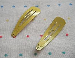 Image result for Plain Metal Hair Clips
