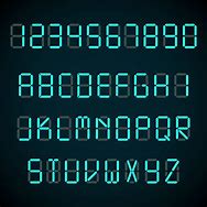 Image result for Retro Clock Font