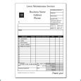 Image result for Lawn Care Invoice Example