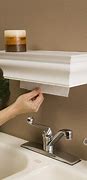 Image result for Glass Shelf with Towel Bar