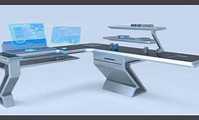 Image result for Futuristic Computer Desk
