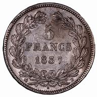 Image result for 5 Francs 1837