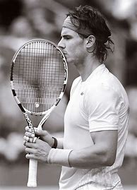 Image result for Rafael Nadal Black and White