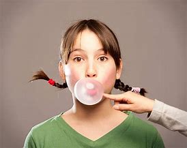 Image result for Person Chewing Bubble Gum