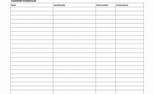 Image result for Business Phone List Template