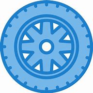 Image result for Blue Car Tire Icon