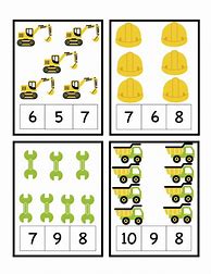 Image result for Construction Numbers for Preschool
