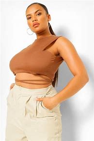 Image result for Plus Size Crop Tops Fashion Nova