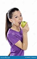 Image result for The Girl Is Eating a Apple