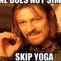 Image result for Thursday Yoga Meme