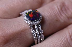 Image result for Opal Stone Wedding Ring