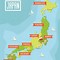 Image result for Map of Japan Showing Tokyo Osaka and Kyoto