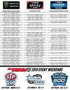 Image result for NASCAR ARCA Series Printable Schedule