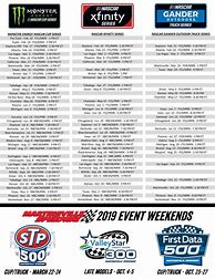 Image result for 2019 NASCAR Truck Schedule Printable