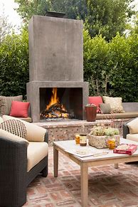 Image result for DIY Outdoor Fireplace