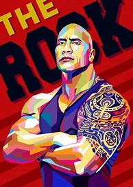 Image result for WWE The Rock Drawing