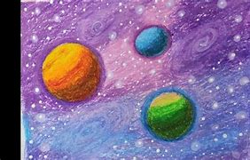 Image result for Oil Pastel Galaxy Kids Activity