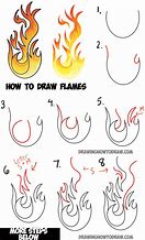 Image result for Three Prong Flame with Eyes Drawing