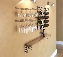 Image result for Wall Mounted Glass Rack
