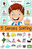 Image result for My 5 Senses Worksheet Preschool