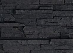 Image result for Black Stacked Stone Tile