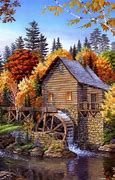 Image result for Bob Ross Old Watermill Painting
