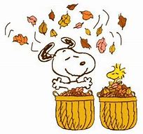 Image result for Snoopy Raking Leaves