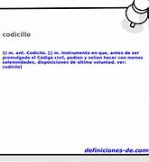 Image result for codicillo