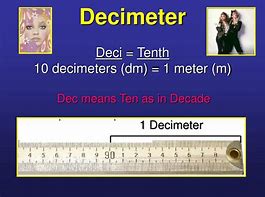Image result for How Many Decimeters Are in a Meter