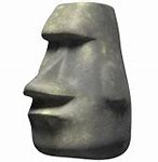 Image result for Moai Emoji Meme Meaning