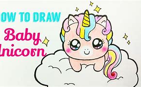 Image result for Cute Baby Unicorn Draw Video