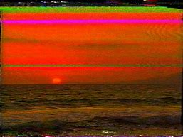 Image result for Sunset Paradise Glitch GIF
