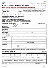 Image result for Marriage Certificate Form
