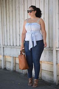 Image result for Plus Size Jeans Outfits