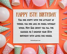 Image result for 15 Birthday Quotes