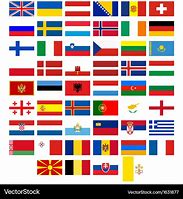 Image result for Flags of European Countries with Names