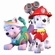 Image result for PAW Patrol Marshall and Everest Tongue