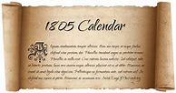 Image result for 1805 Calendar