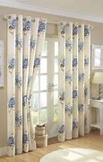 Image result for Blue Floral Curtains