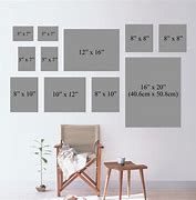 Image result for Standard Frame Sizes Bedroom Wall
