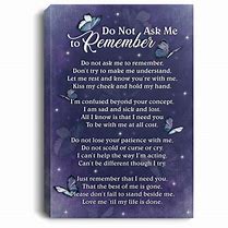 Image result for Do Not Ask Me to Remember