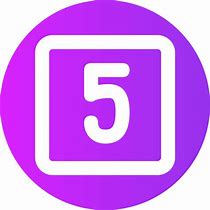 Image result for Number 5 Icon