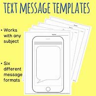 Image result for Text Message Template Worksheet