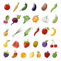 Image result for Fruit Vegetable Cartoon