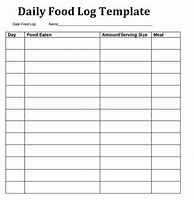 Image result for Free Meal Log Printable