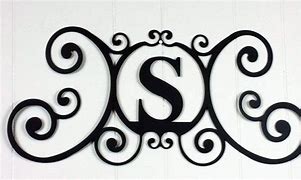 Image result for Custom Wrought Iron Letters