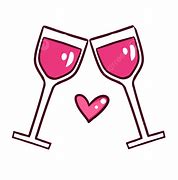 Image result for Champagne Glasses Pink Clinking Clip Art