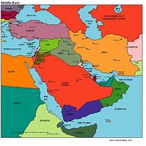Image result for Middle East Political Map of Countries