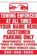 Image result for City Towing Signs