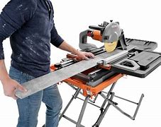 Image result for RIDGID 10 Wet Tile Saw with Stand In